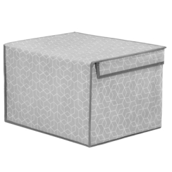 Úložný box 40x30x25 cm SPRINGOS HA0163 sivý