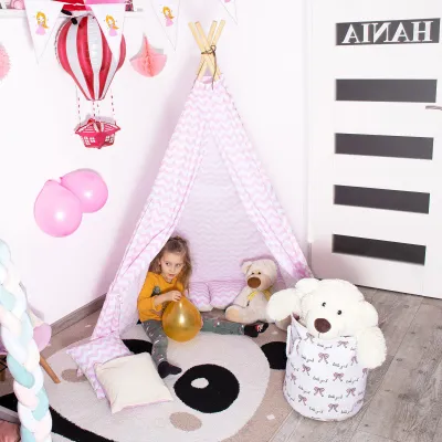 Teepee stan pre deti SPRINGOS TEPE19 ružový