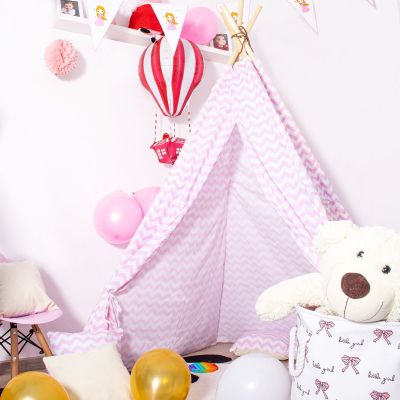 Teepee stan pre deti SPRINGOS TEPE19 ružový