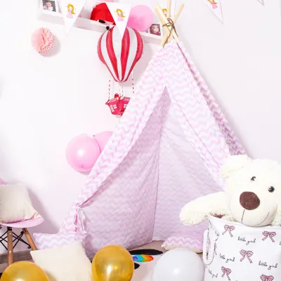 Teepee stan pre deti SPRINGOS TEPE19 ružový