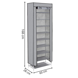 Látkový botník 168x60 cm SPRINGOS HS0004 sivý