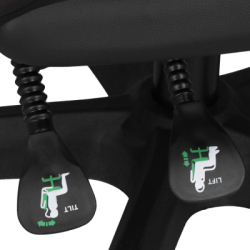 Kancelárska stolička SPRINGOS REVIO čierna