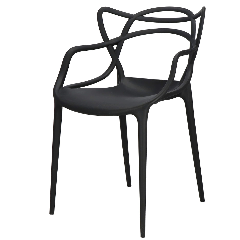 Dizajnová stolička SPRINGOS MATRIX čierna