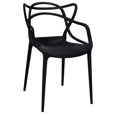 Dizajnová stolička SPRINGOS MATRIX čierna