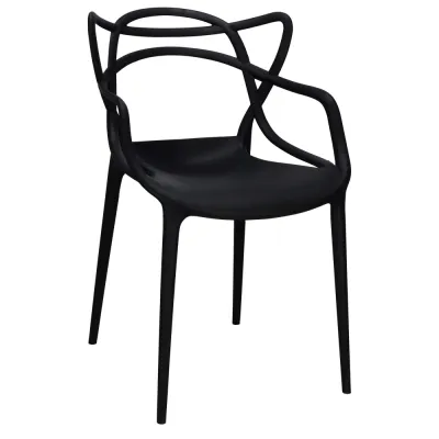 Dizajnová stolička SPRINGOS MATRIX čierna