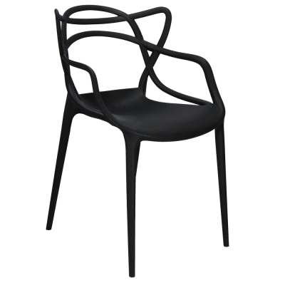 Dizajnová stolička SPRINGOS MATRIX čierna