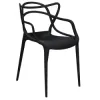 Dizajnová stolička SPRINGOS MATRIX čierna
