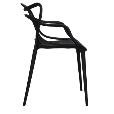 Dizajnová stolička SPRINGOS MATRIX čierna