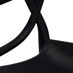 Dizajnová stolička SPRINGOS MATRIX čierna