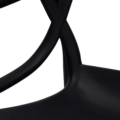 Dizajnová stolička SPRINGOS MATRIX čierna