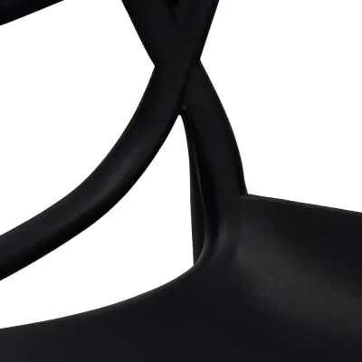 Dizajnová stolička SPRINGOS MATRIX čierna