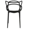 Dizajnová stolička SPRINGOS MATRIX čierna
