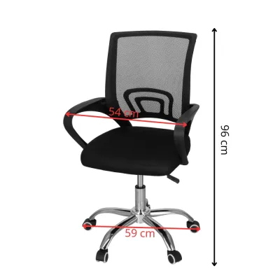 Kancelárska stolička SPRINGOS SITARI čierna