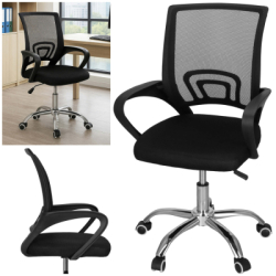 Kancelárska stolička SPRINGOS SITARI čierna