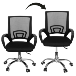 Kancelárska stolička SPRINGOS SITARI čierna