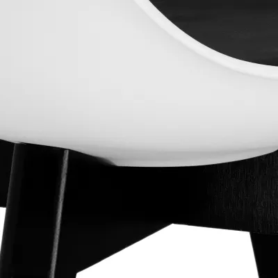 Dizajnová stolička SPRINGOS VERDE DC0020 bielo-čierna