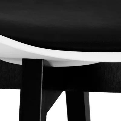 Dizajnová stolička SPRINGOS VERDE DC0020 bielo-čierna