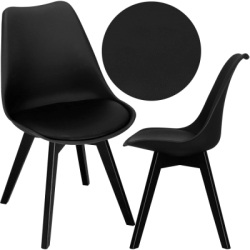 Dizajnová stolička SPRINGOS VERDE DC0021 čierna