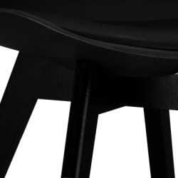 Dizajnová stolička SPRINGOS VERDE DC0021 čierna