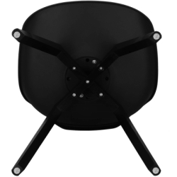 Dizajnová stolička SPRINGOS VERDE DC0021 čierna