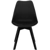 Dizajnová stolička SPRINGOS VERDE DC0021 čierna