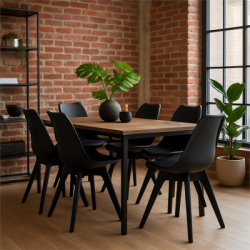 Dizajnová stolička SPRINGOS VERDE DC0021 čierna