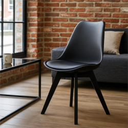 Dizajnová stolička SPRINGOS VERDE DC0021 čierna