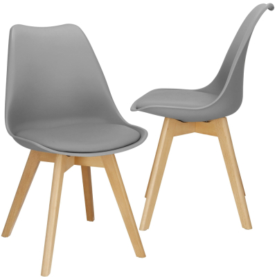 Dizajnová stolička SPRINGOS VERDE DC0017 sivá