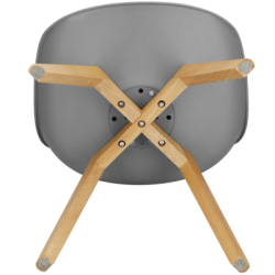 Dizajnová stolička SPRINGOS VERDE DC0017 sivá