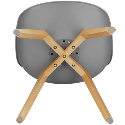 Dizajnová stolička SPRINGOS VERDE DC0017 sivá