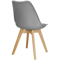 Dizajnová stolička SPRINGOS VERDE DC0017 sivá