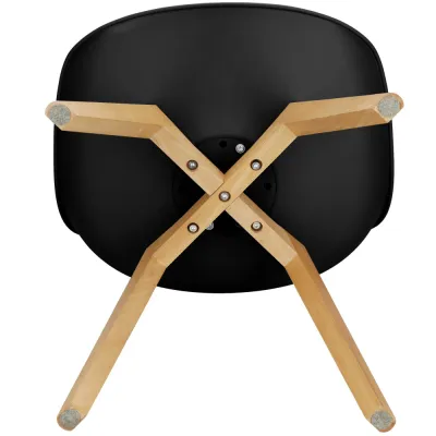 Dizajnová stolička SPRINGOS VERDE DC0015 čierna