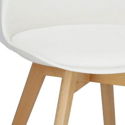 Dizajnová stolička SPRINGOS VERDE DC0016 biela