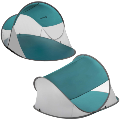 Samorozkladací plážový stan SPRINGOS TEXAS zeleno-sivý