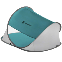 Samorozkladací plážový stan SPRINGOS TEXAS zeleno-sivý