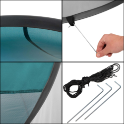 Samorozkladací plážový stan SPRINGOS TEXAS zeleno-sivý