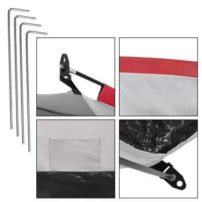 Plážový stan / zástena SPRINGOS LAGO XXL sivý