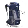 Trekový batoh 60l SPRINGOS WANDER CS0129 tmavo modrý
