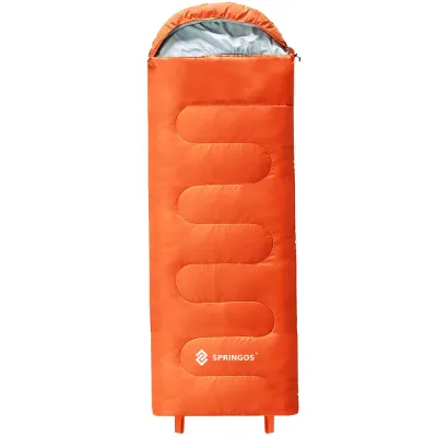 Spací vak 205x73 cm 2v1 SPRINGOS TREVOX oranžový
