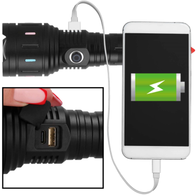 Výkonné LED nabíjacie svietidlo SPRINGOS CS0127