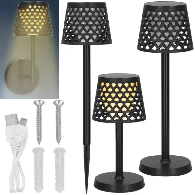 Solárne záhradné / domové osvetlenie SPRINGOS CS0126 čierne