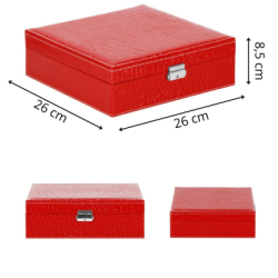 Šperkovnica SPRINGOS AURELIA červená