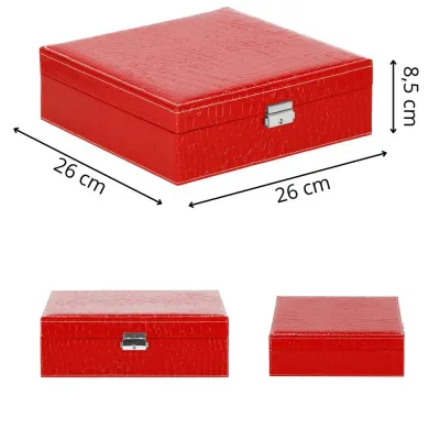 Šperkovnica SPRINGOS AURELIA červená