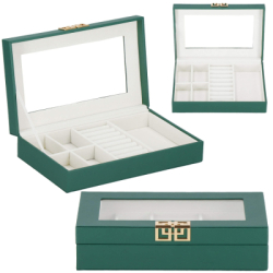 Šperkovnica SPRINGOS ELORY zelená