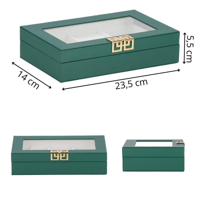 Šperkovnica SPRINGOS ELORY zelená