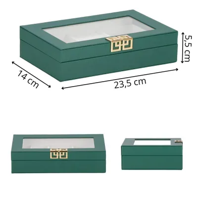 Šperkovnica SPRINGOS ELORY zelená