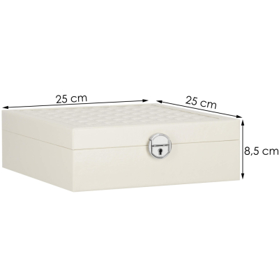 Šperkovnica SPRINGOS NOLITA biela