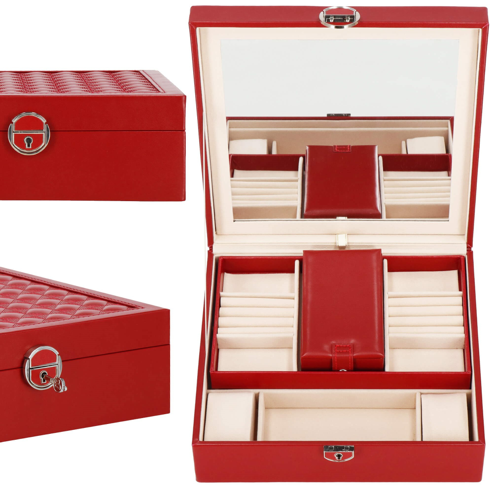 Šperkovnica SPRINGOS NOLITA červená