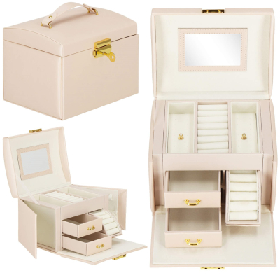 Šperkovnica SPRINGOS CELESTE béžová