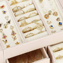 Šperkovnica SPRINGOS CELESTE béžová